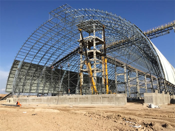 锡林格勒盟煤机油桶翘工程网架