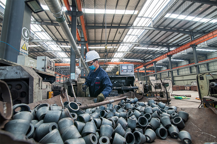 锡林格勒盟网架配件-锥头加工车间